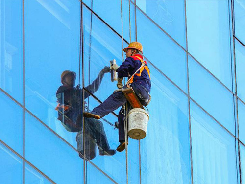 高空清洗工程案例
